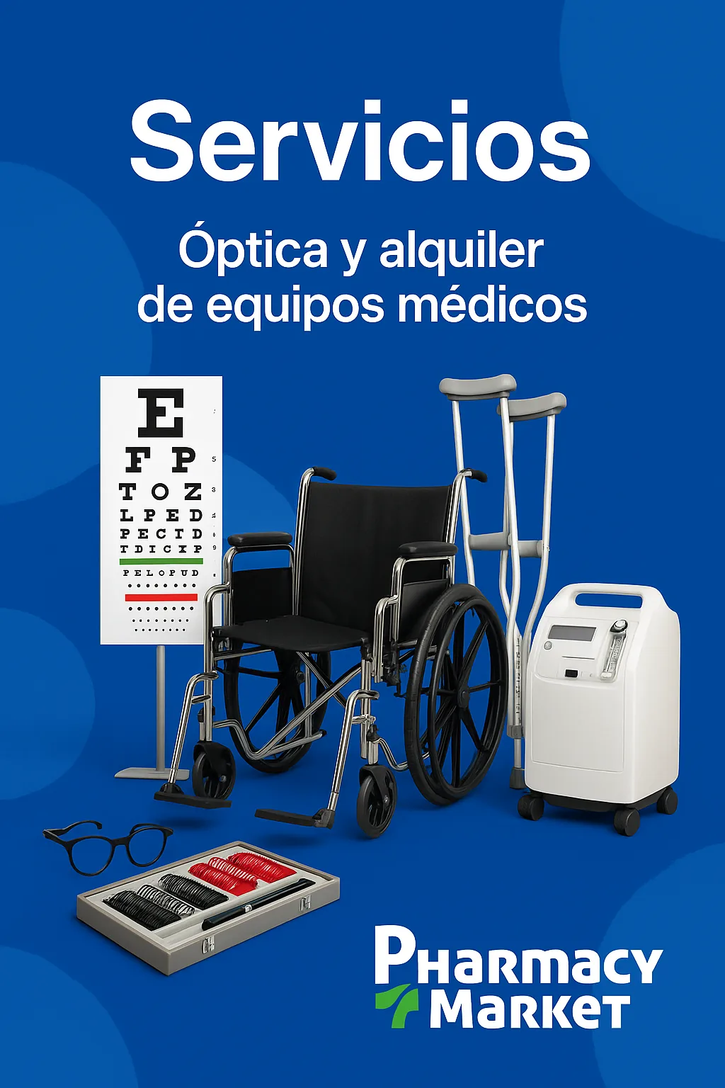 Óptica y alquiler de equipos médicos